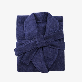 full image COTTON BATH ROBE NAVY