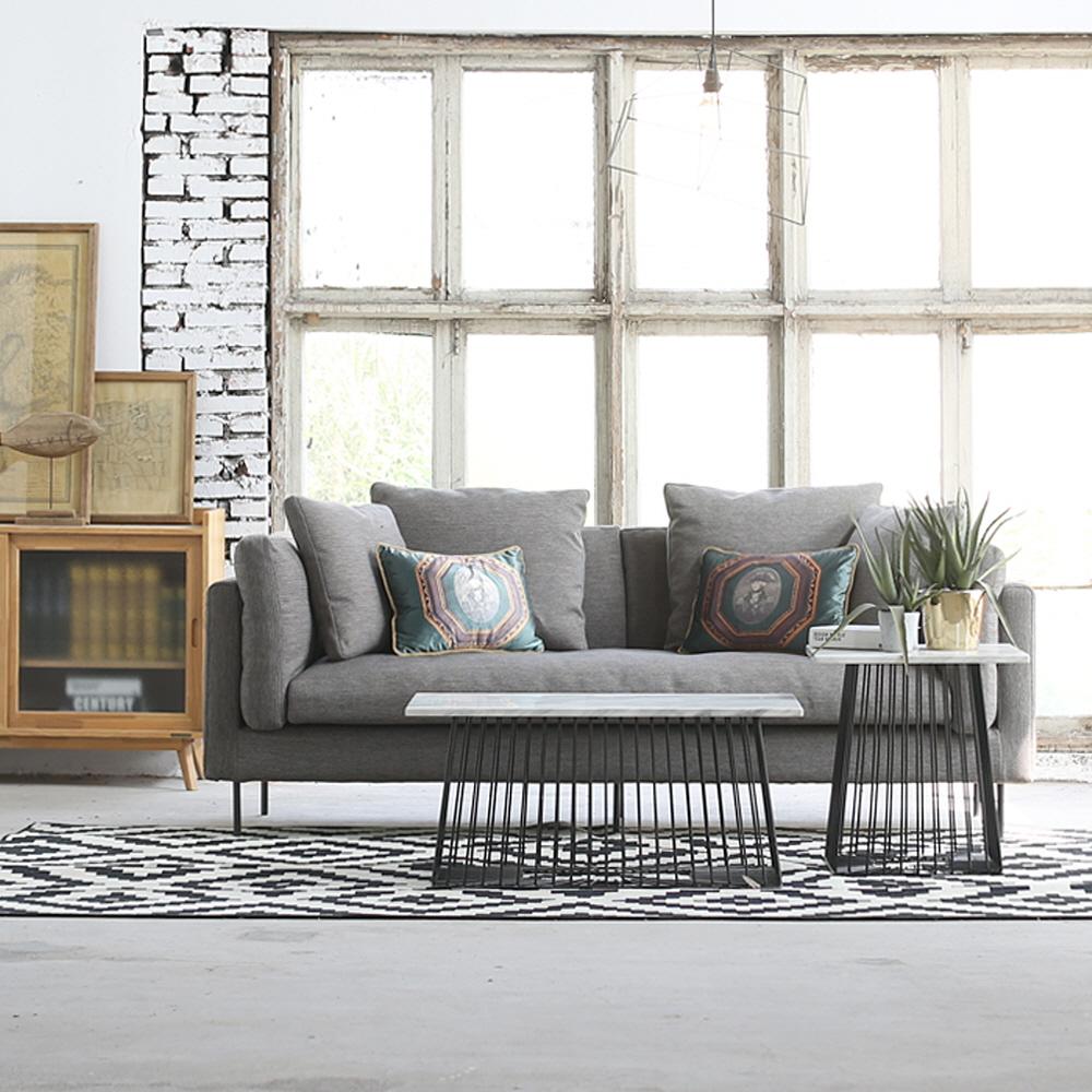 Madeleine series_fabric 01 sofa for 3 persons / Saint grey