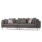 Madeleine series_fabric 01 sofa for 3 persons / Saint grey