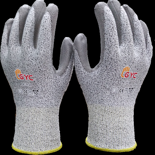 BLACK MELANGE CUT5 PU | CUT RESISTANT GLOVES