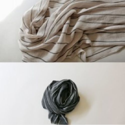 ANAIS’s Canal Muffler | Muffler, scarf, stripe, woman, fall