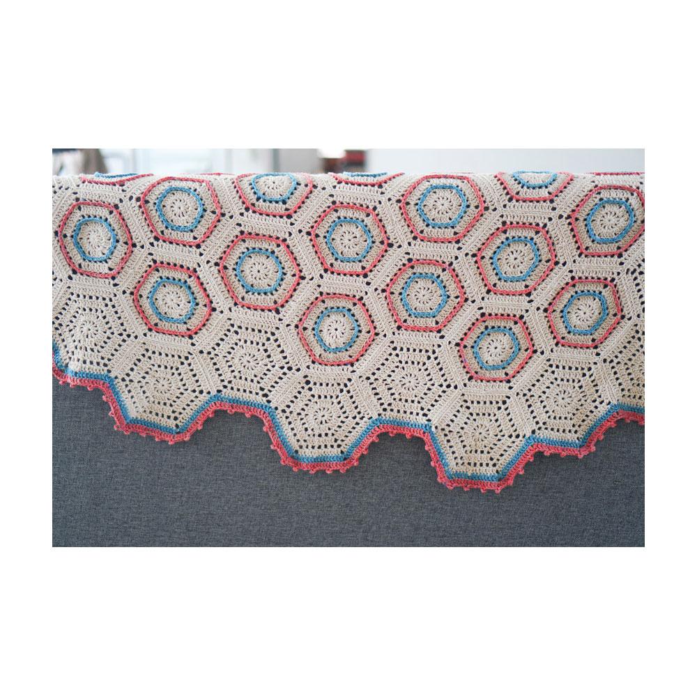 Hexagon motif blanket CROCHET DIY KIT