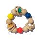full image Natural Teether Toy Brand in Korea, HINOKI WOODEN STAR TEETHER with Rattle