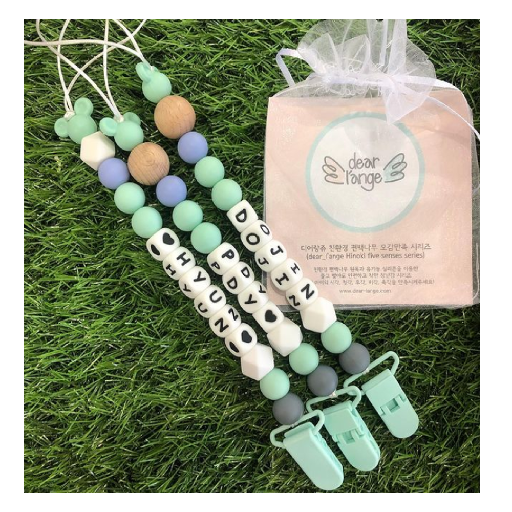 Korean Pacifier Clip Brand, SILICONE PACIFIER CLIP