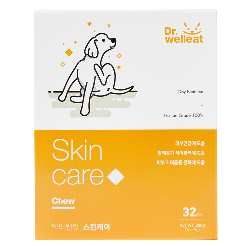 Nutritional snacks for dog skin care