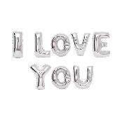 Balloon for event and birthday Character love confession(silver)