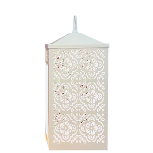 Aroma Candle Candle Lantern Lamp Candle Stand Candle Warmer (Scroll)/White Dial