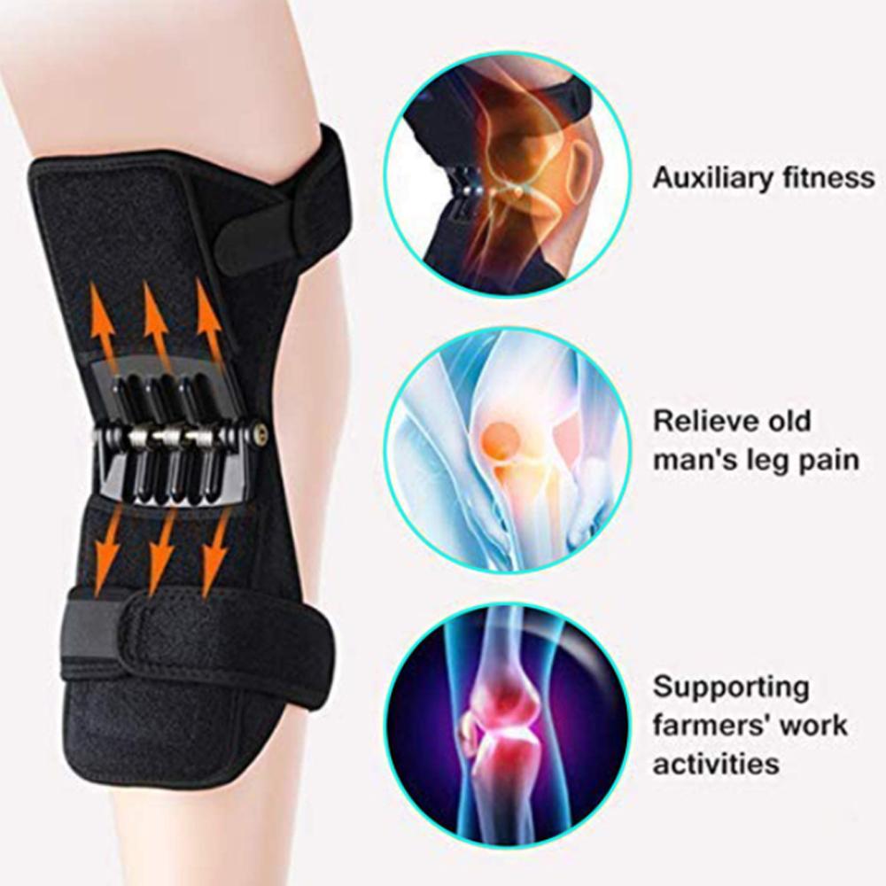 DODAM Non-Slip knee booster Powerful Rebound Spring Force Power knee stabilizer pads