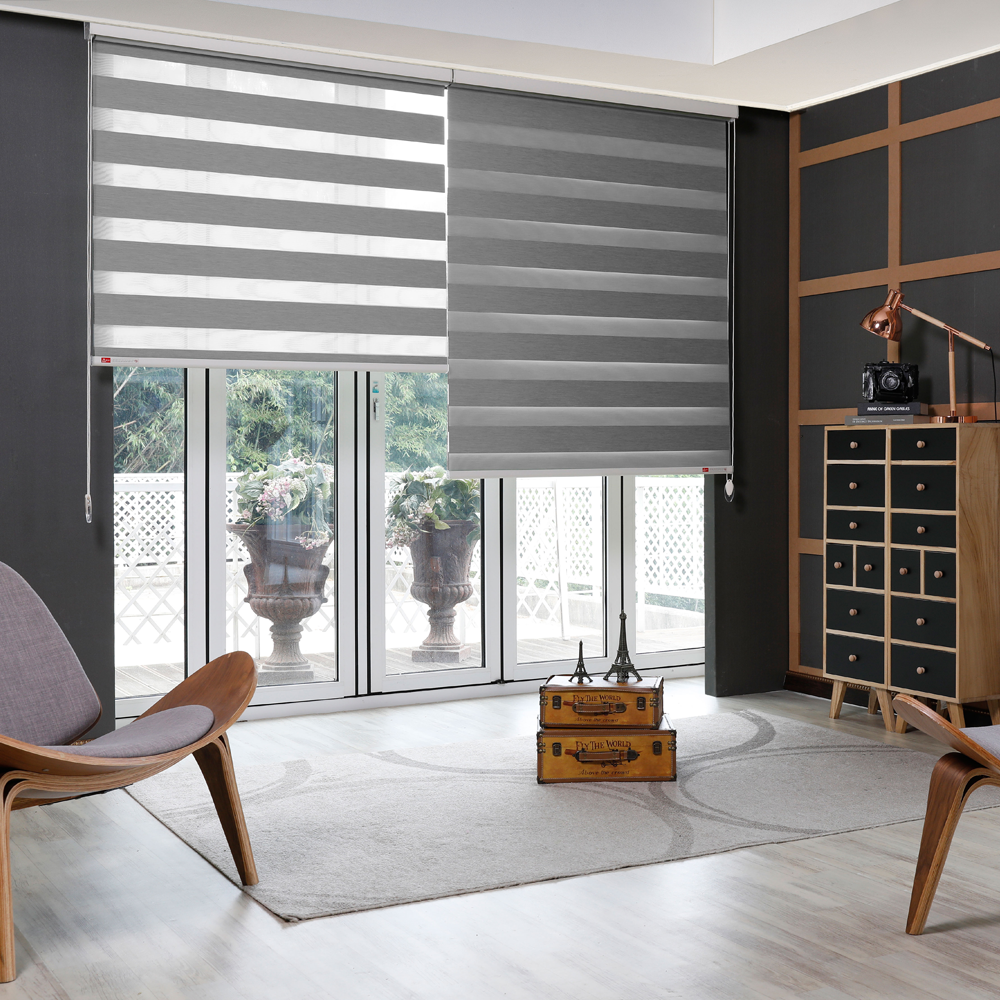 Blackout Textile for interior zebra Blinds - LUCY