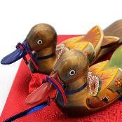 Craft Wooden Woodworking mandarin duck duck wild goose B