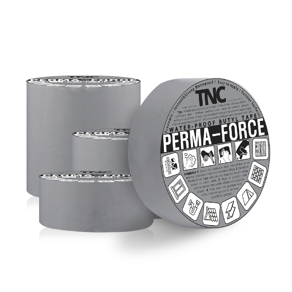 Butyl waterproof tape 7.5cm - silver