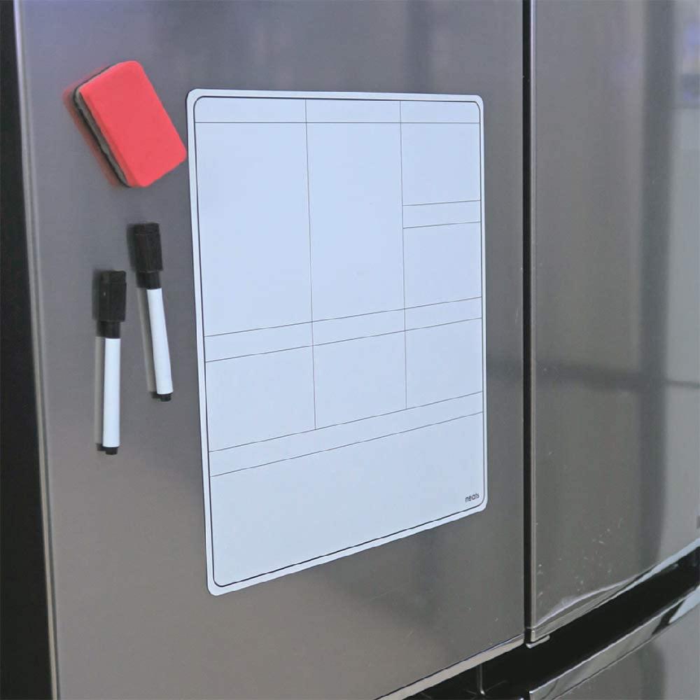 NEATS Reminder Magnetic Dry Erase Whiteboard for Refrigerator A Type-Round Border