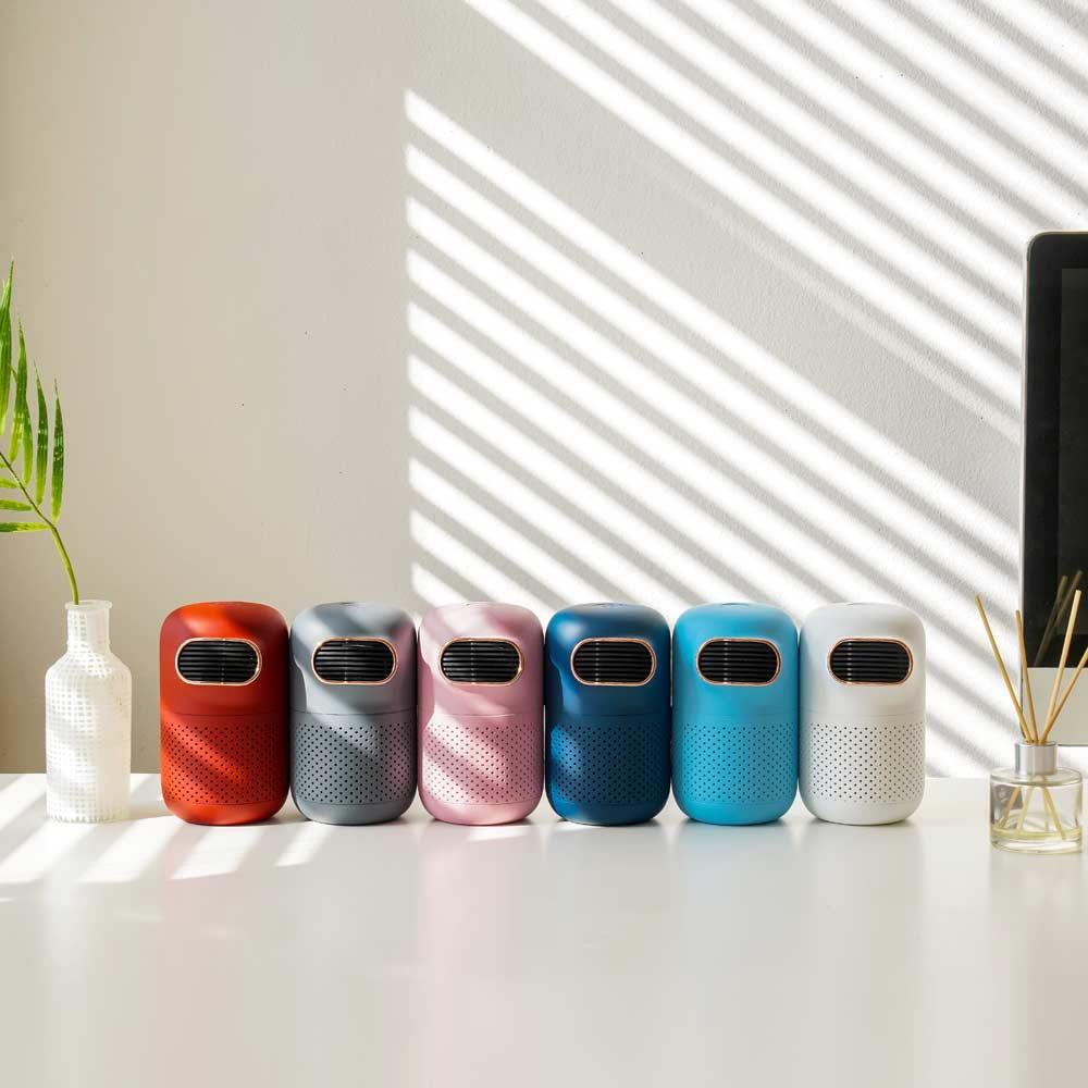 Cheongwoo C&T ROBA Mini Portable Air Purifier + Cup Holder / Color : White