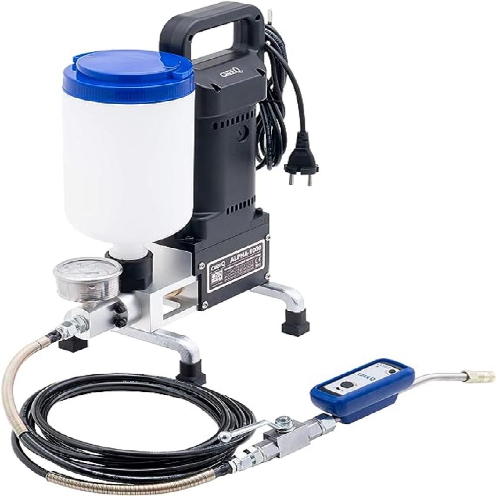 CRACK.Q Singl-Line Injection Pump ALPHA-1000 V24, Grouting Gun Epoxy Urethane Injection Pump for Wat