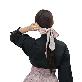 full image LEESLE Korean Traditional Hanbok HairBand Daenggi Scarf Hair Ribbon Accessroy(47.24in x 2.36in) (PIN