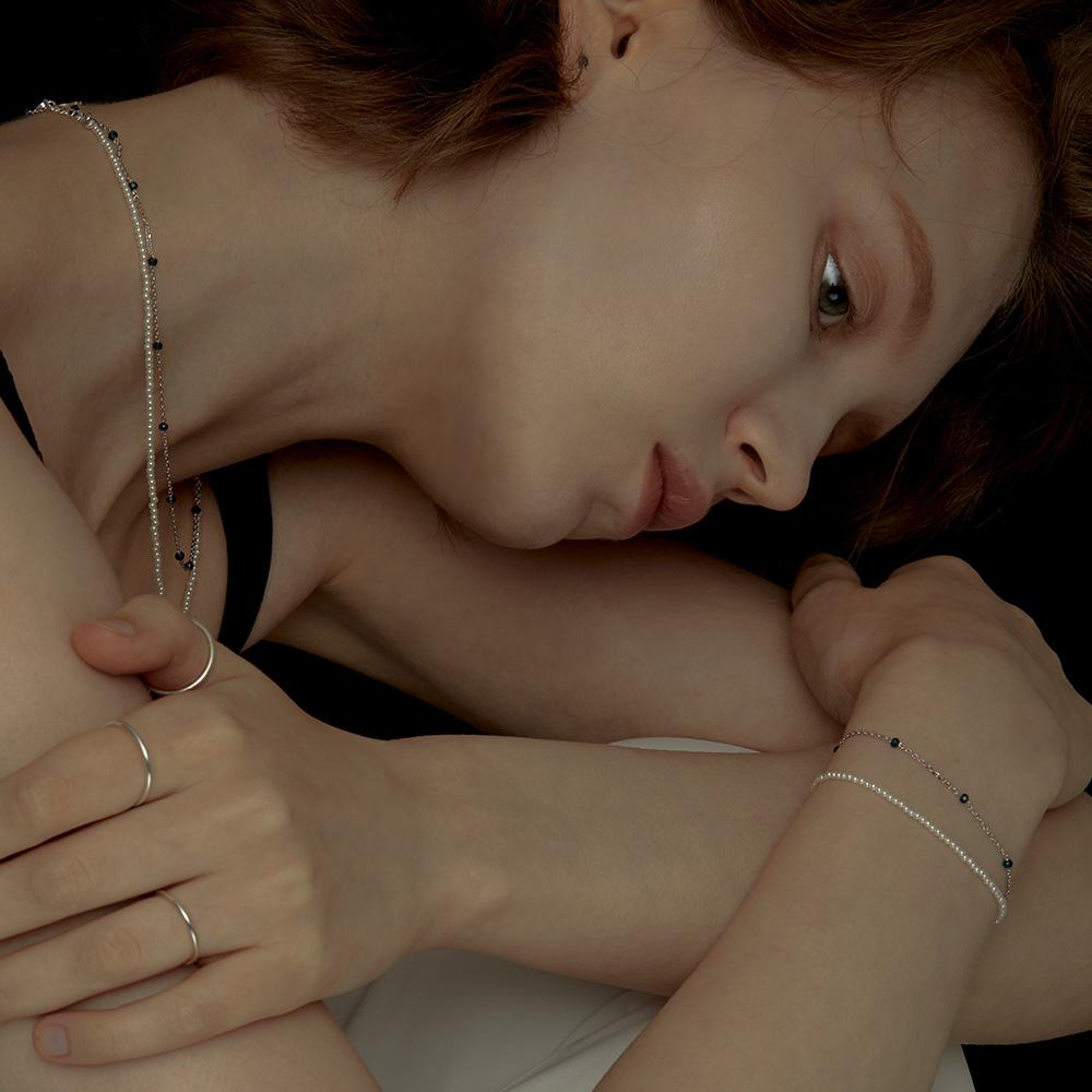 Blue d Sliver Bracelet