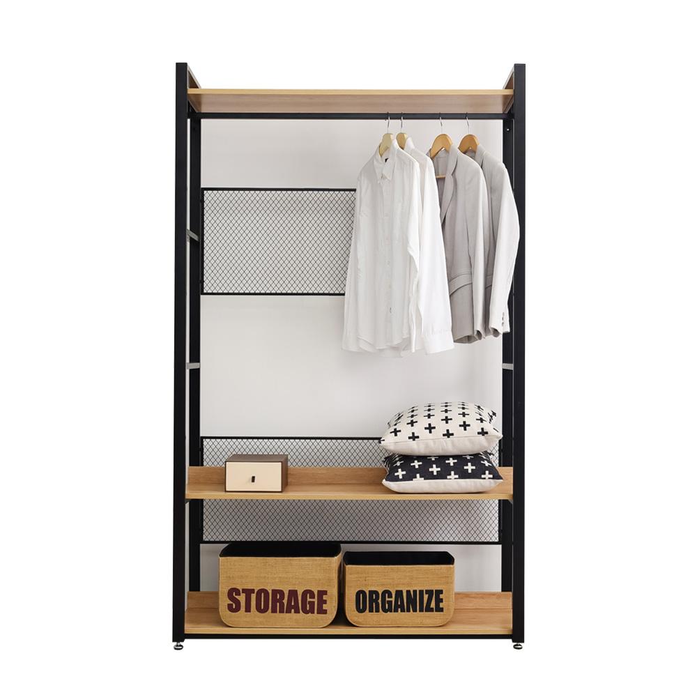 [PLANK W10] Modern furniture, Wardrobe / iron, metal, storage, drawer, fabric, display shelving rack