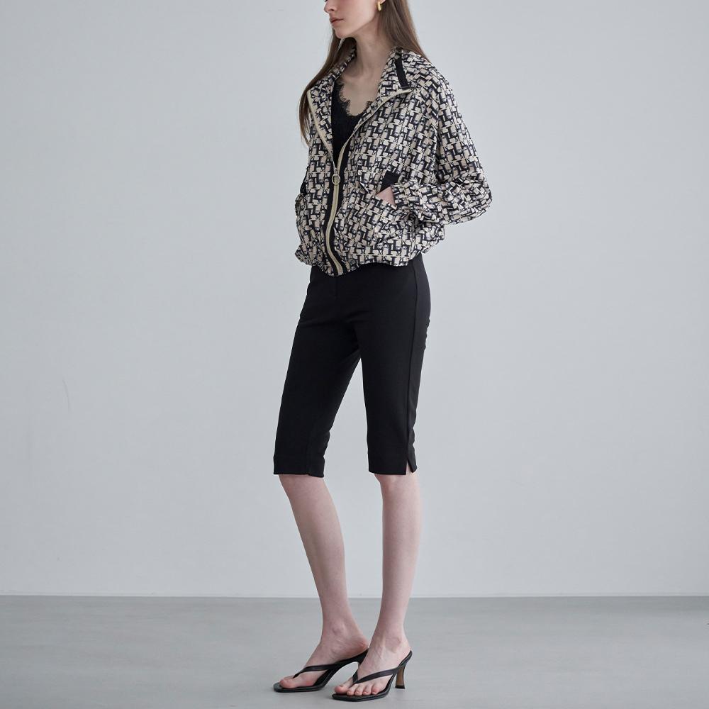 Logo Pattern Zip-Up Wind Zip-Up Jumper