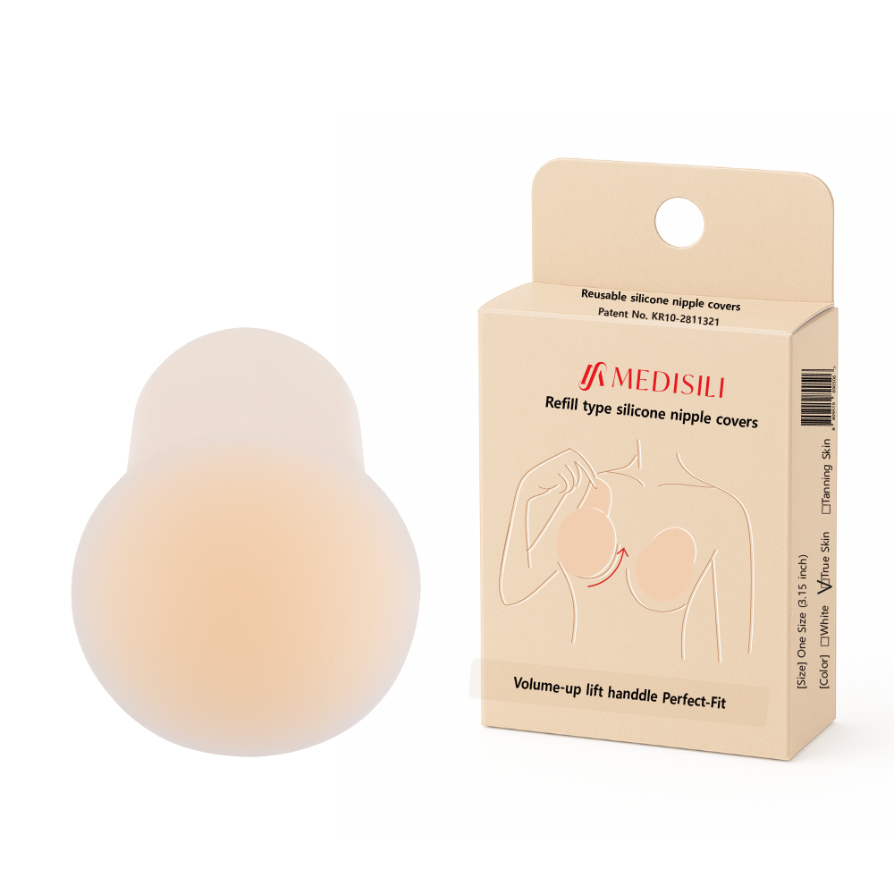 Refill type silicone nipple patch  Volume-up style