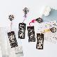 full image Korean Traditional Mother-of-Pearl Ebony Wood Bookmark (Handmade)